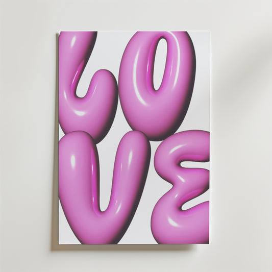 Bubble Love Poster