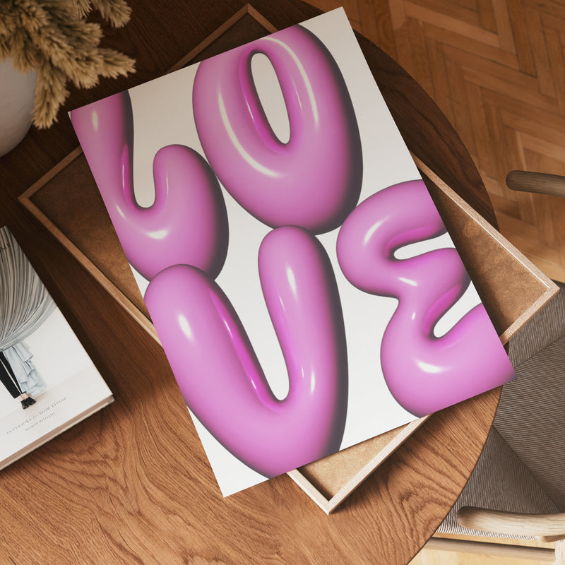 Bubble Love Poster