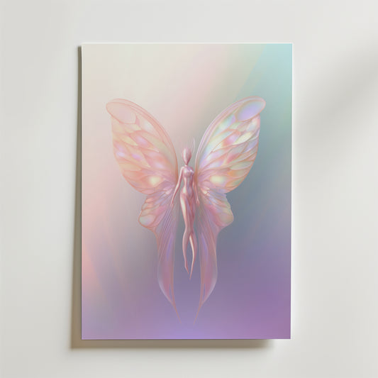 Pastel Fairy Wings Poster