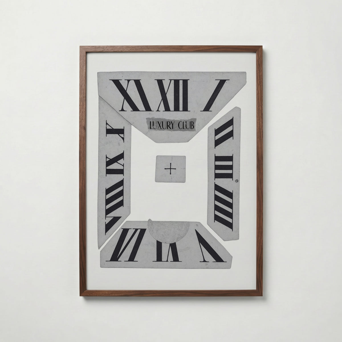 Roman Numeral Collage Poster – valnötsram