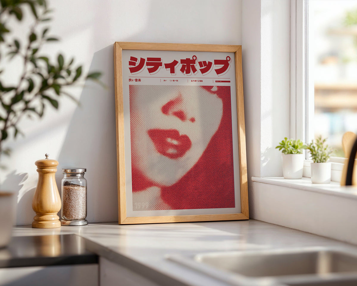 Mockup för Scarlet Echo – se hur affischen ser ut inramad på din vägg, Bozetto i hög tryckkvalitet