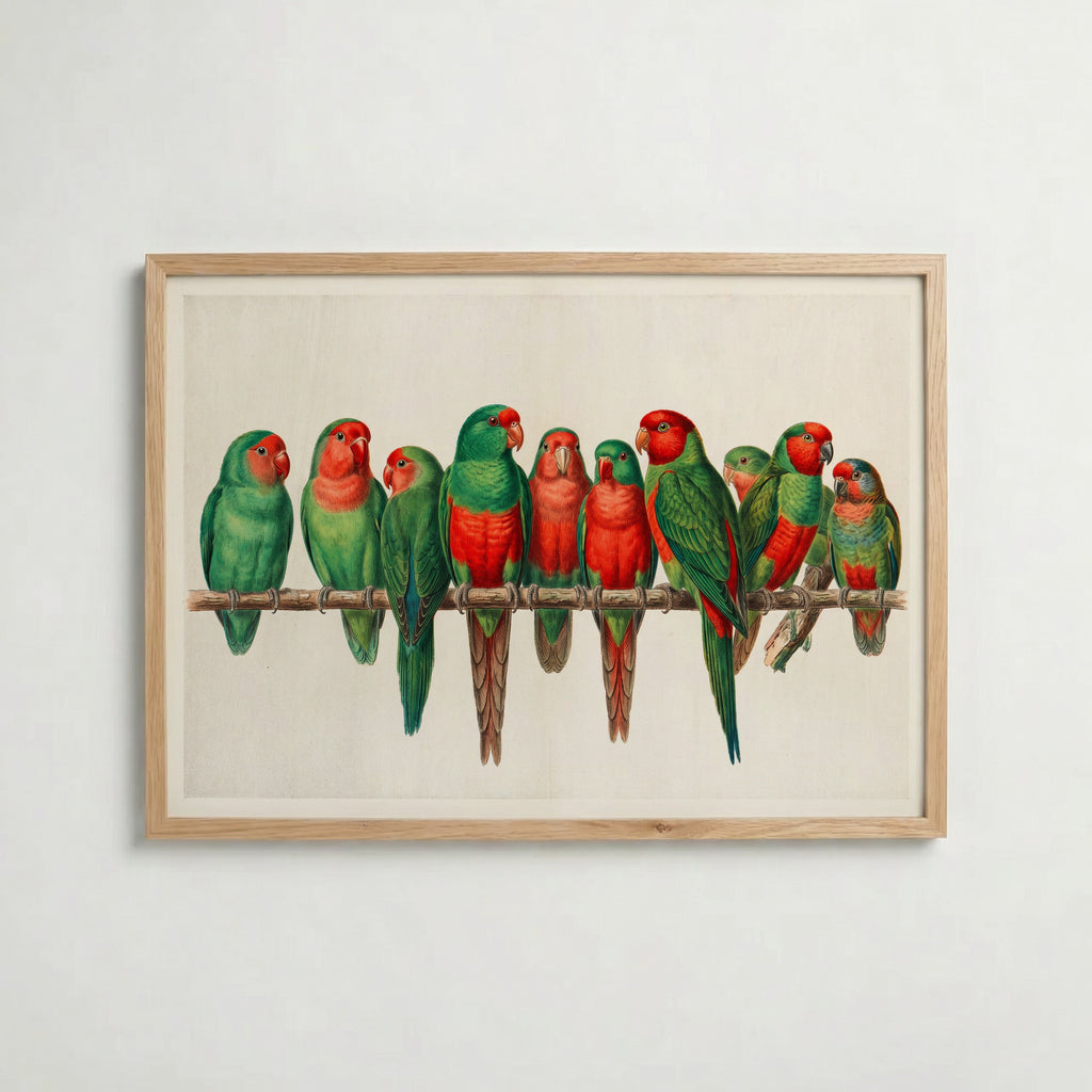 Scarlet Flock Poster i rumskomposition med ekram