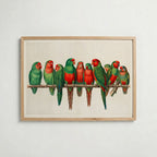Scarlet Flock Poster i rumskomposition med ekram