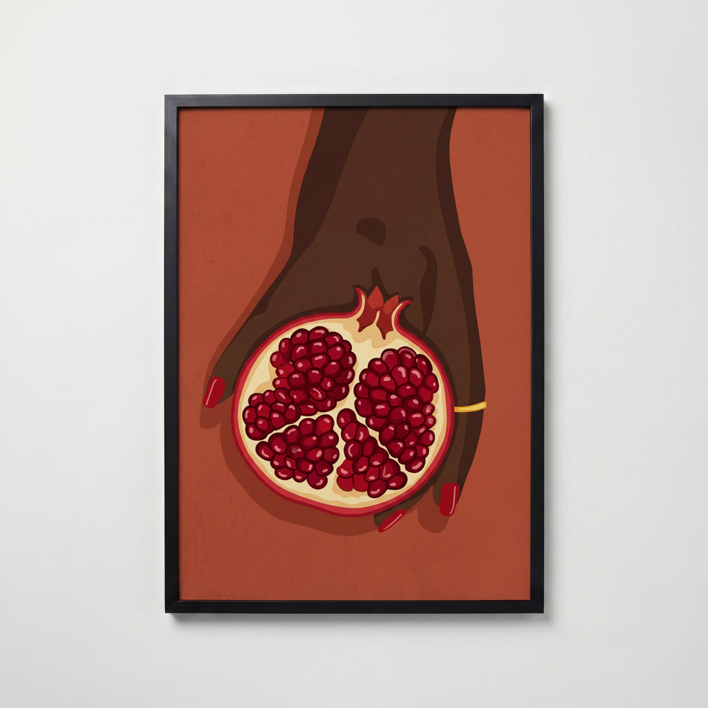Scarlet Pomegranate Poster i hemmiljö