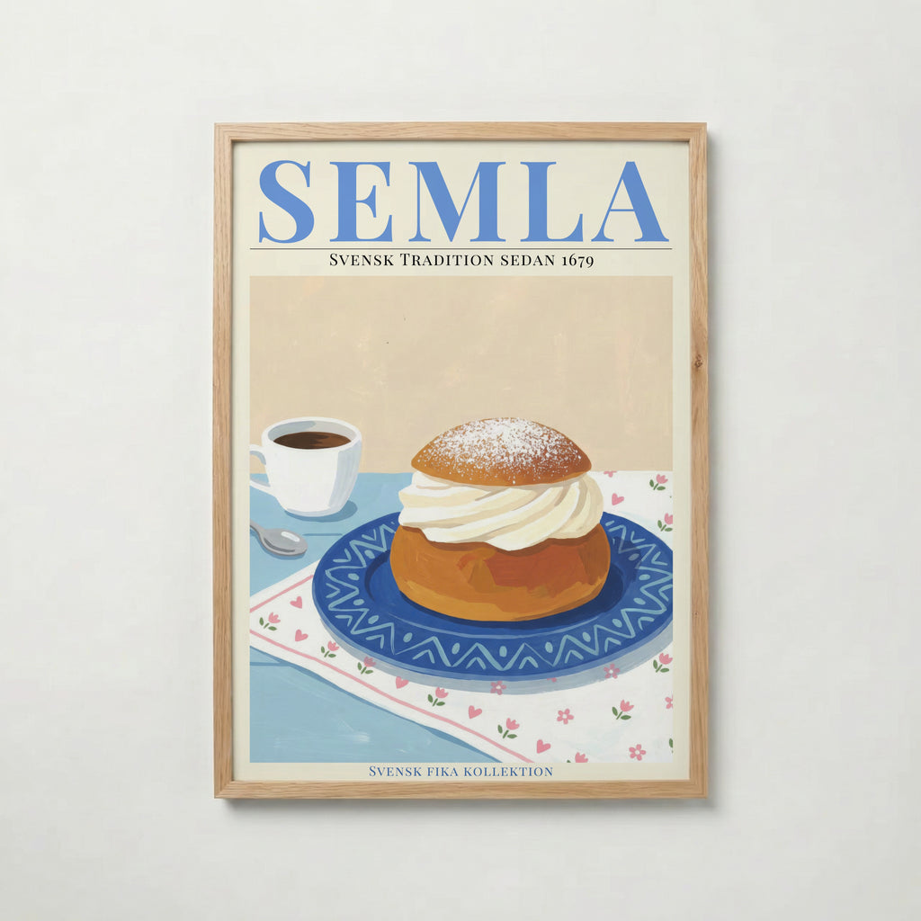 Semla poster visad rakt fram – Bozetto affisch i hög tryckkvalitet i hög tryckkvalitet
