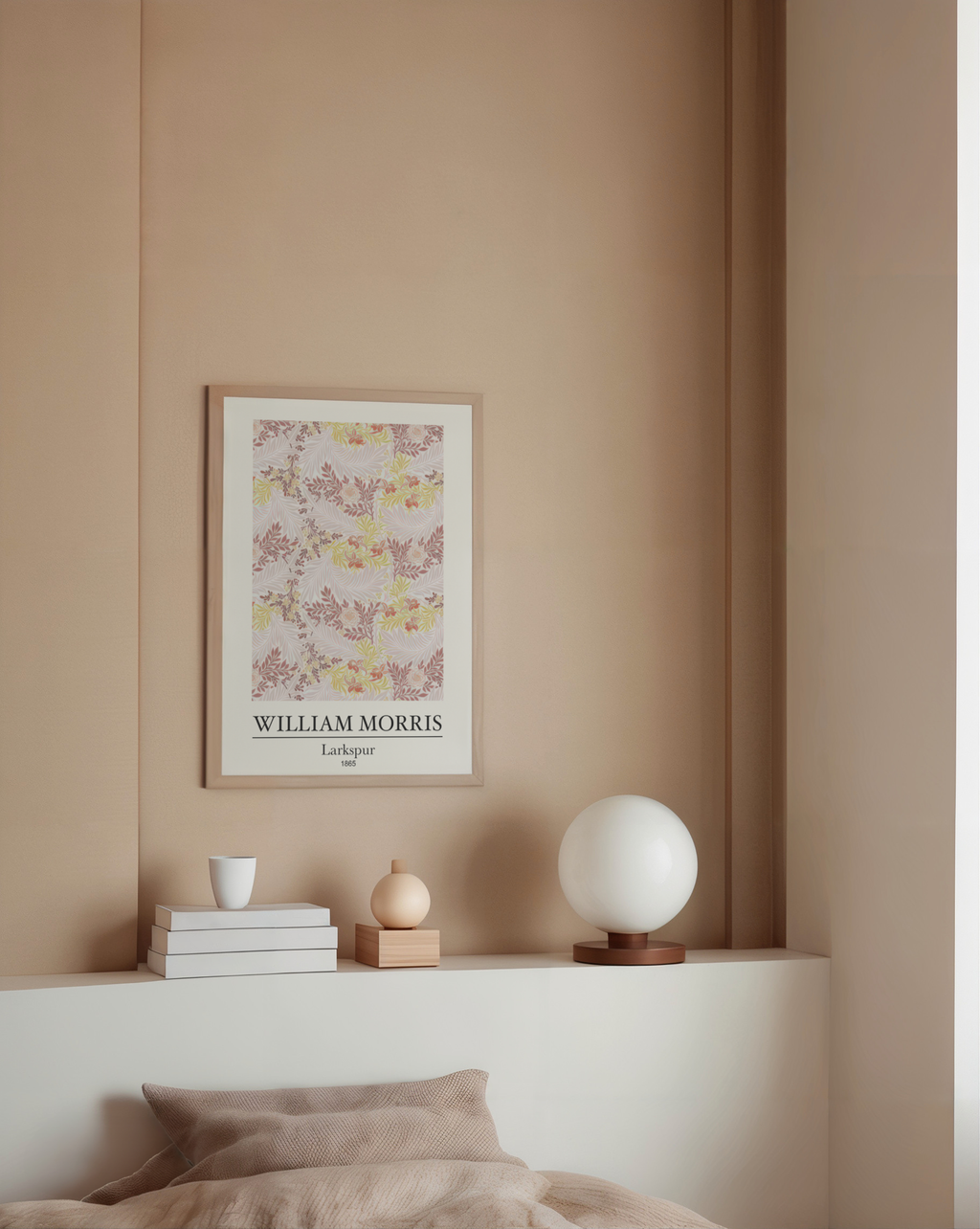 William Morris Larkspur – affisch med stilfullt motiv från Bozetto i hög kvalitet