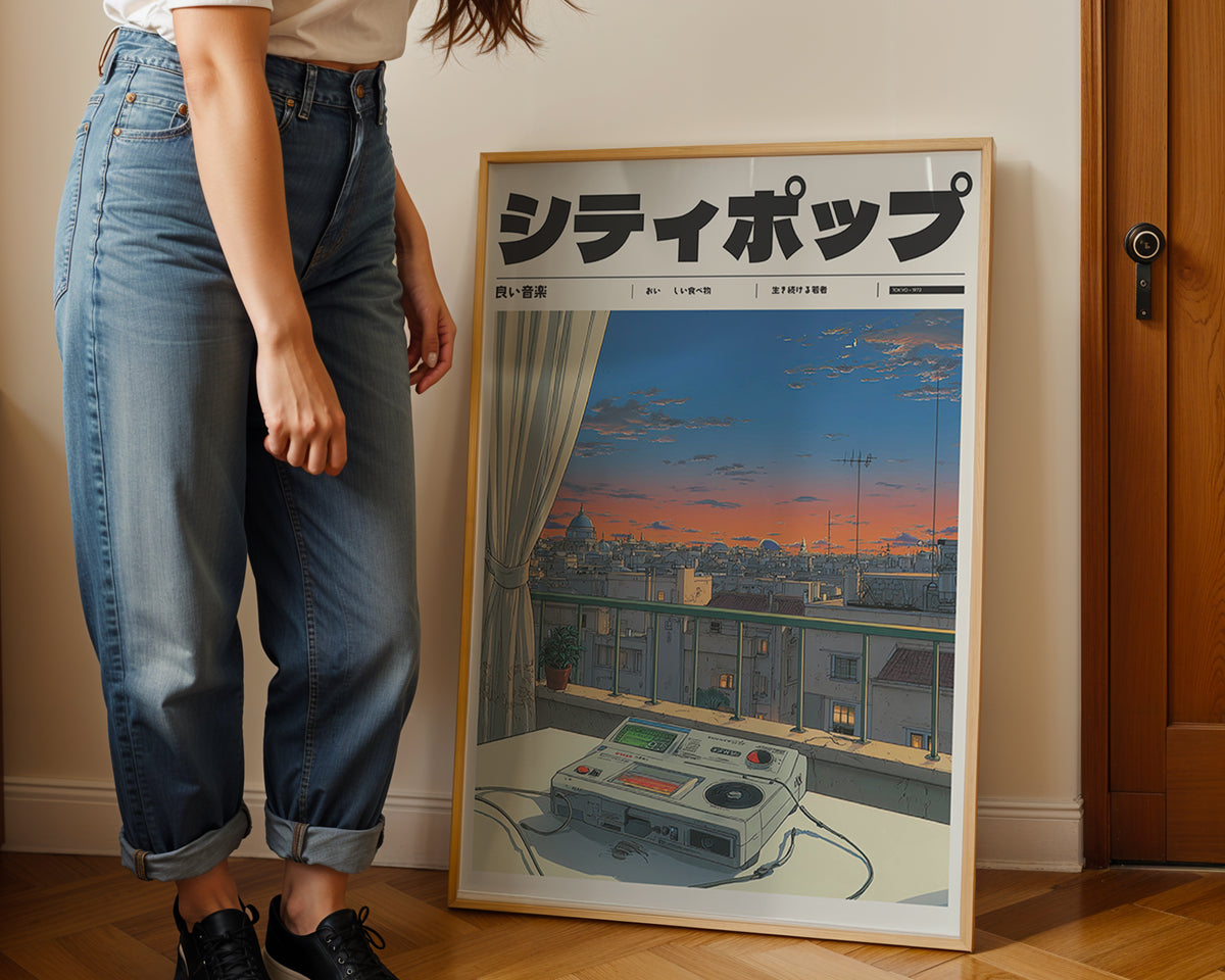 Mockup för Sound of Dusk – se hur affischen ser ut inramad på din vägg, Bozetto i hög tryckkvalitet