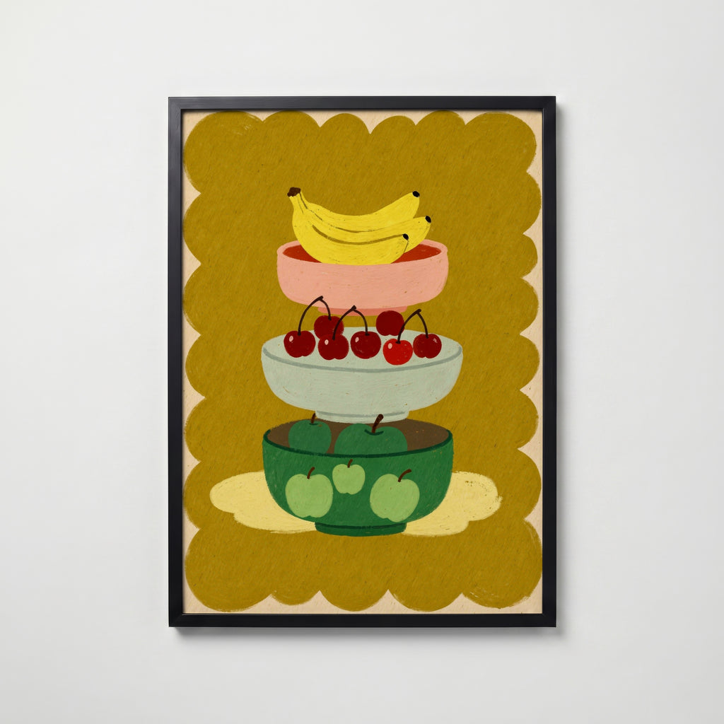 Stacked Bowls Poster i hemmiljö