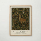 Stag in the Forest William Morris Poster