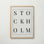 Stockholm Versaler Poster – ekram
