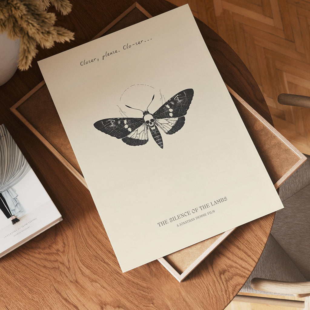 The Silence of the Lambs – affisch med stilfullt motiv från Bozetto i hög kvalitet