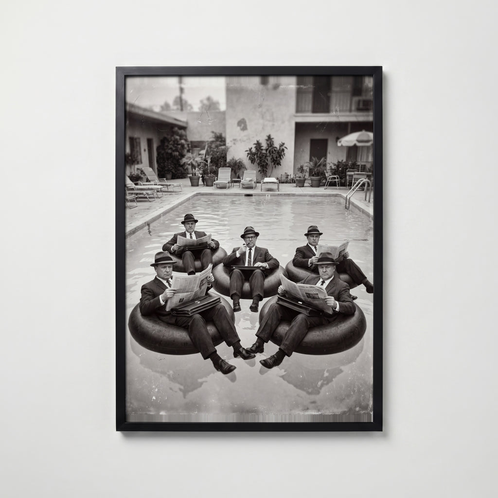 The Board Meeting Poster – svart ram