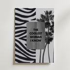 The Coolest Woman Poster – canvas utan passepartout