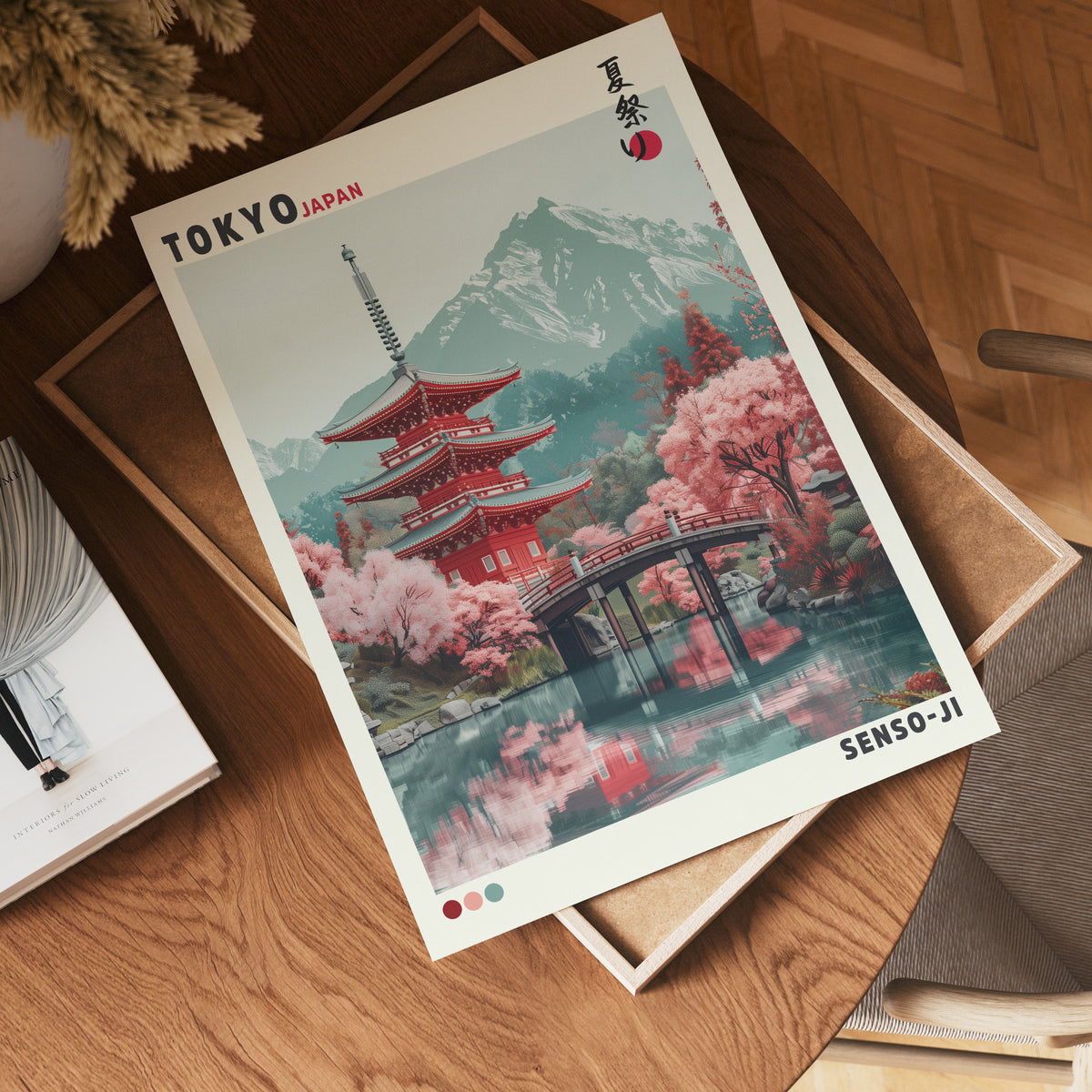 Senso-ji Temple poster visad rakt fram – Bozetto affisch i hög tryckkvalitet i hög tryckkvalitet