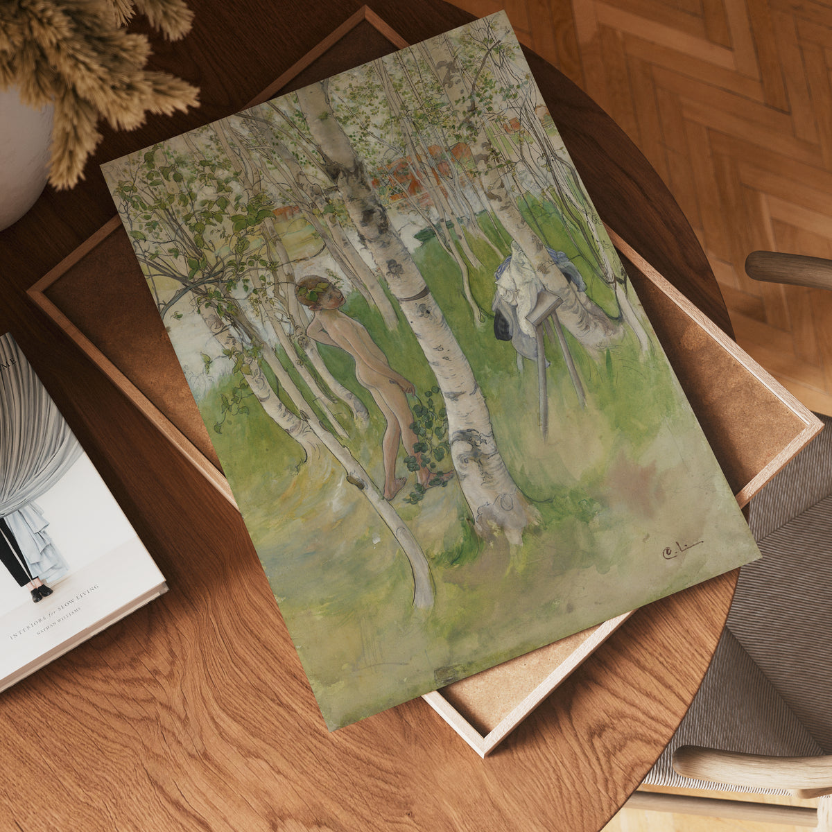 Carl Larsson Nude Boy among – köp enkelt hos Bozetto konsttryck i hög kvalitet i hög kvalitet