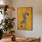 Upside Down Zebra Poster – i rum 4