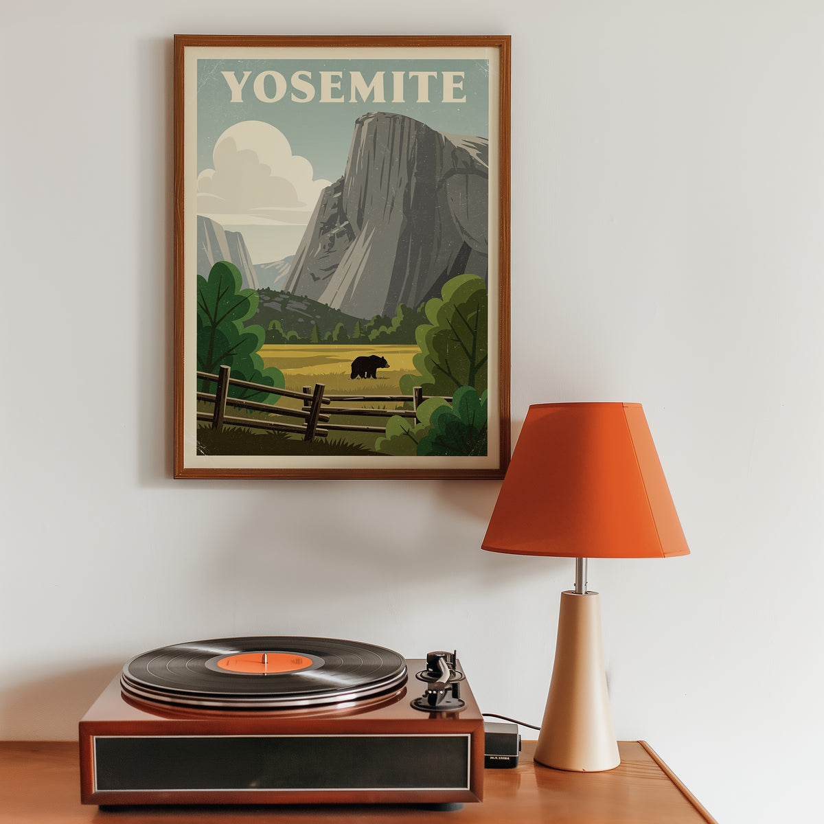 Valley Guardian Poster med svart ram
