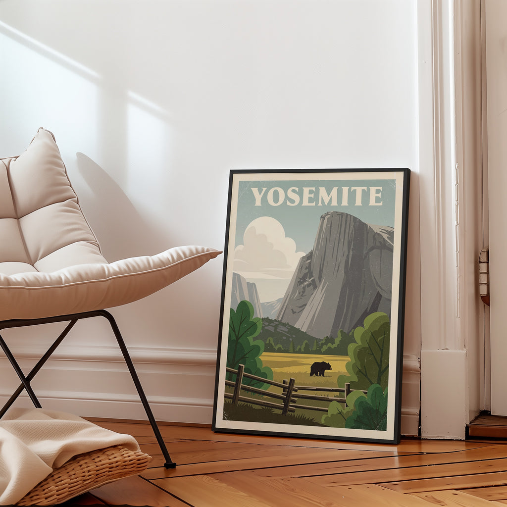 Valley Guardian Poster med valnötsram