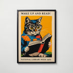 Wake Up and Read – affisch med snyggt motiv, köp enkelt hos Bozetto i flera storlekar