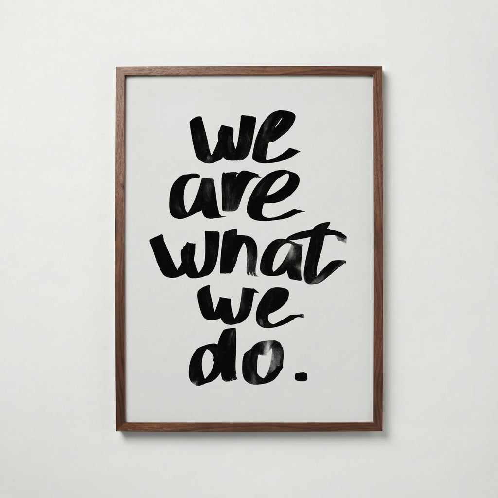 Brushstroke Manifesto Poster – valnötsram