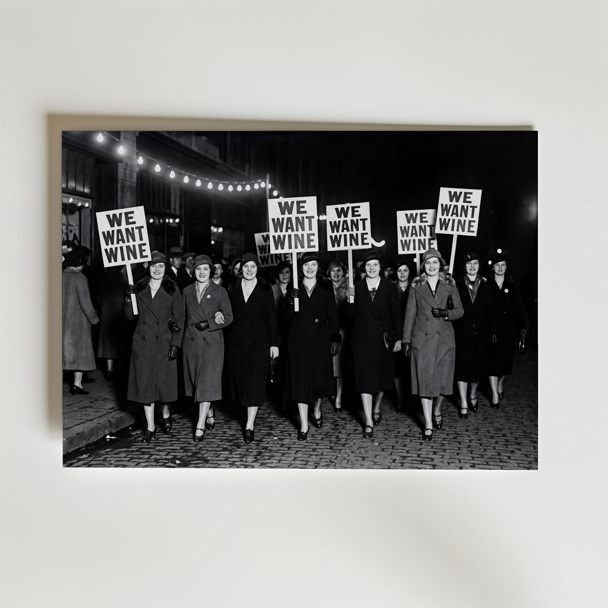We Want Wine Poster – canvas utan passepartout