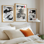 Bundle 3-pack Japandi Hokusai & Kyoto Harmony – kuraterad postercollection som lyfter hemmet hos Bozetto