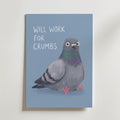 Will Work for Crumbs Poster – canvas utan passepartout