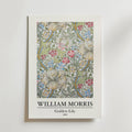 William Morris Golden Lily – stilfullt konsttryck från Bozetto, tryckt på matt finpapper