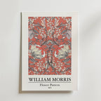 William Morris Flower Pattern – stilfullt konsttryck från Bozetto, tryckt på matt finpapper