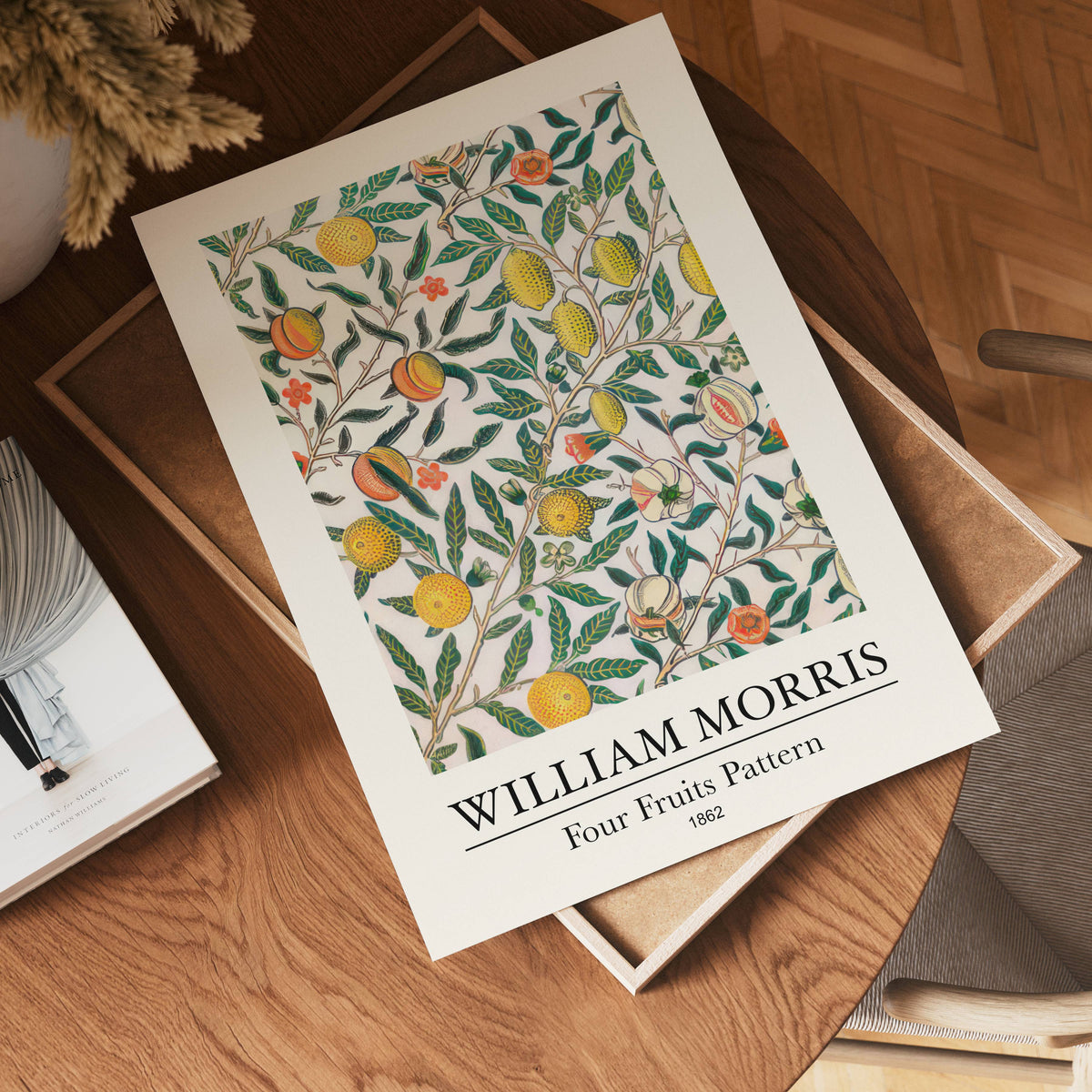 William Morris Four Fruits poster visad rakt fram – Bozetto affisch i hög tryckkvalitet