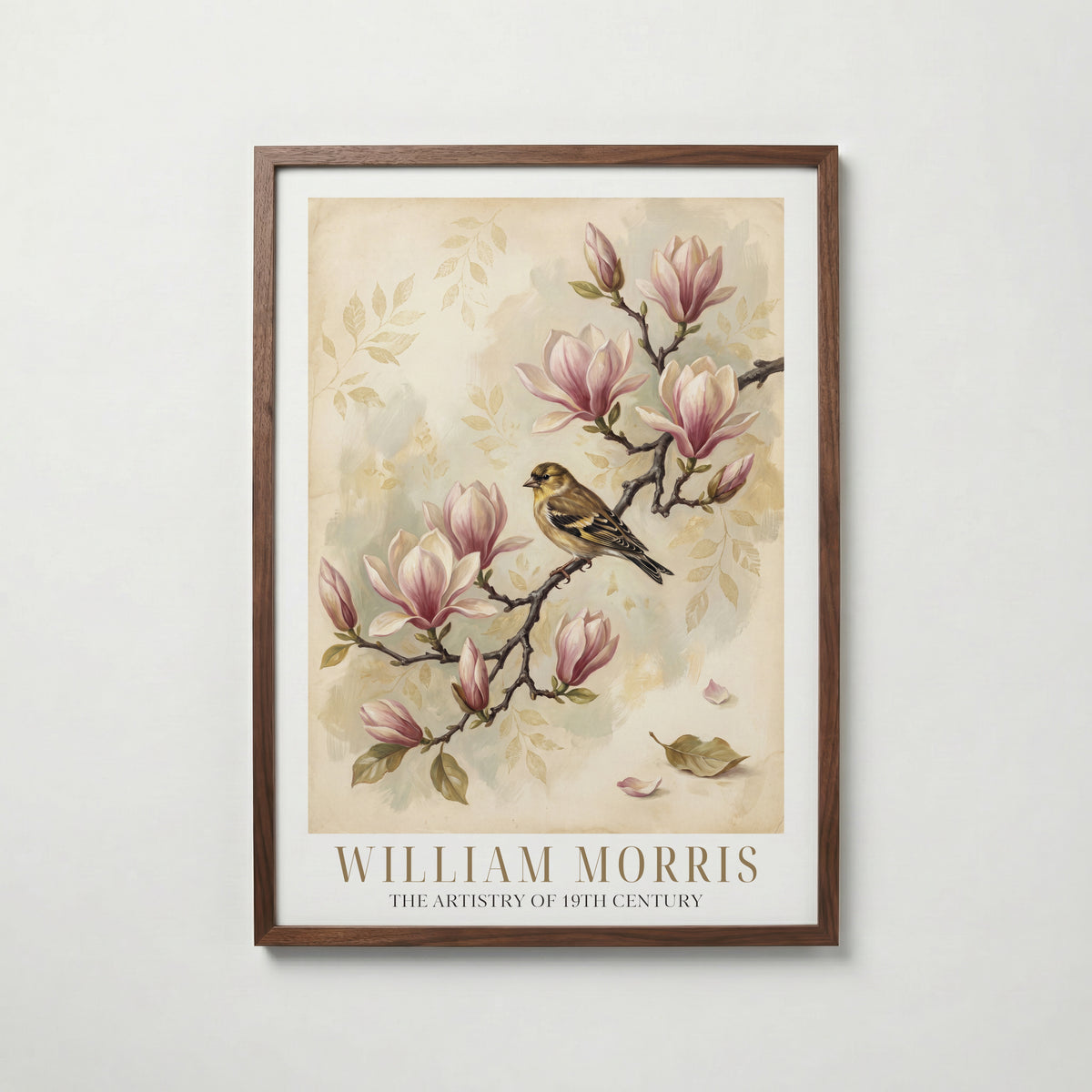 William Morris Finch on Magnolia Branch Poster – valnötsram