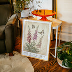 William Morris Foxgloves and Swallowtails Poster – i rum 3