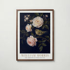 William Morris Goldcrest in Midnight Roses Poster – valnötsram