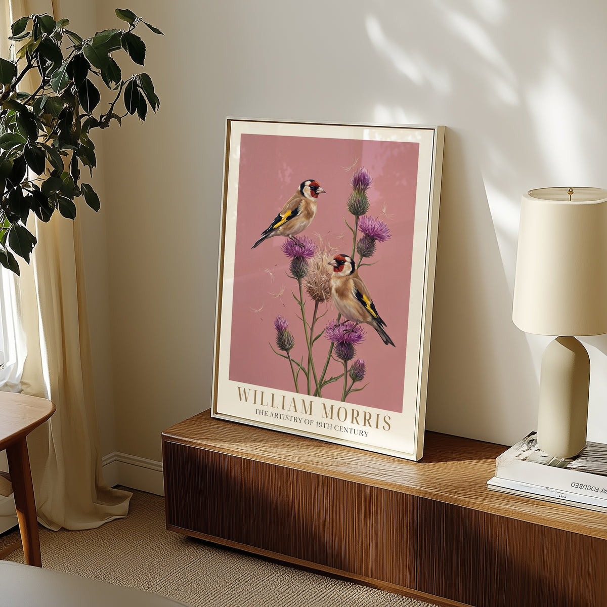 William Morris Goldfinches on Thistles Poster – i rum 2