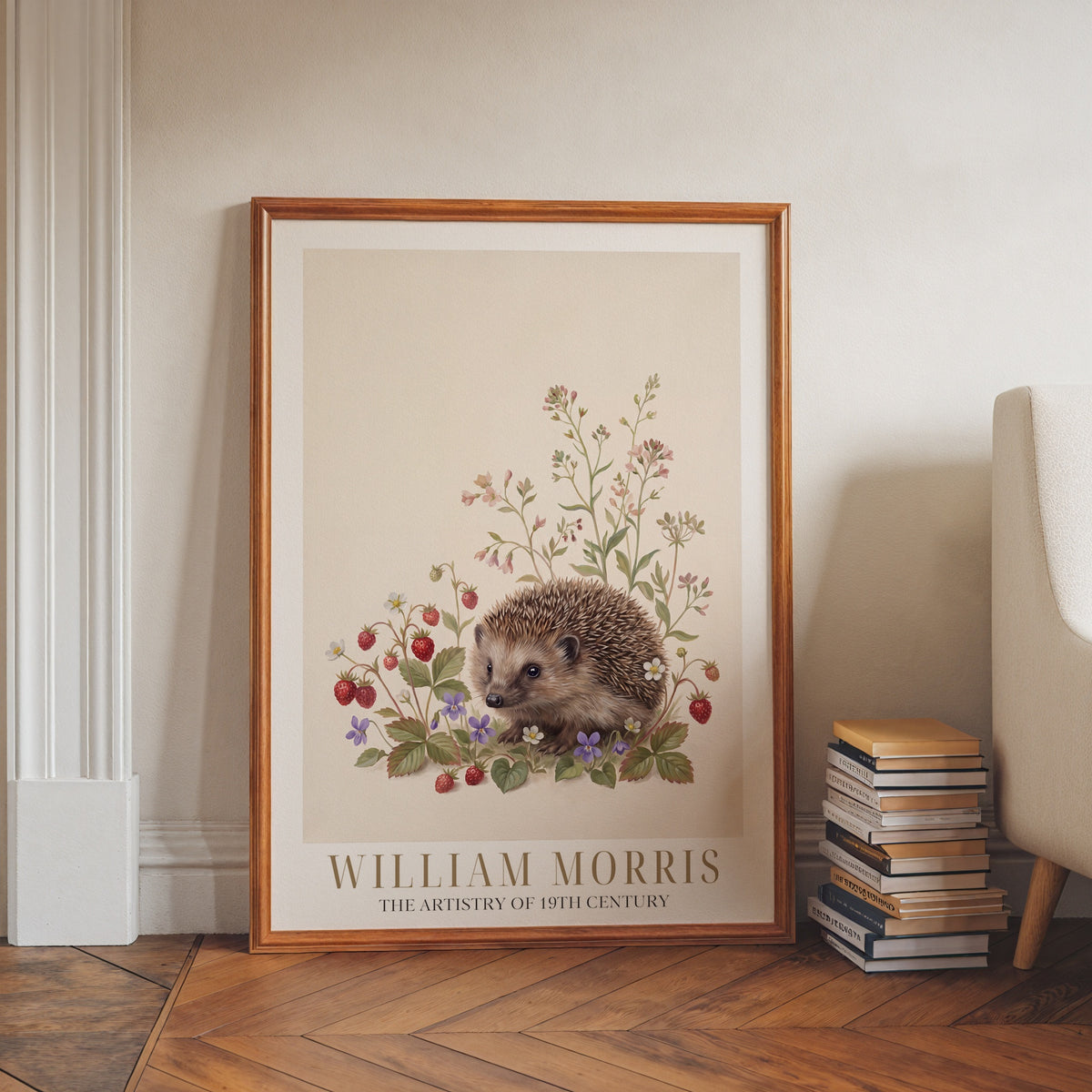 William Morris Hedgehog Among Wild Strawberries Poster – i rum 1