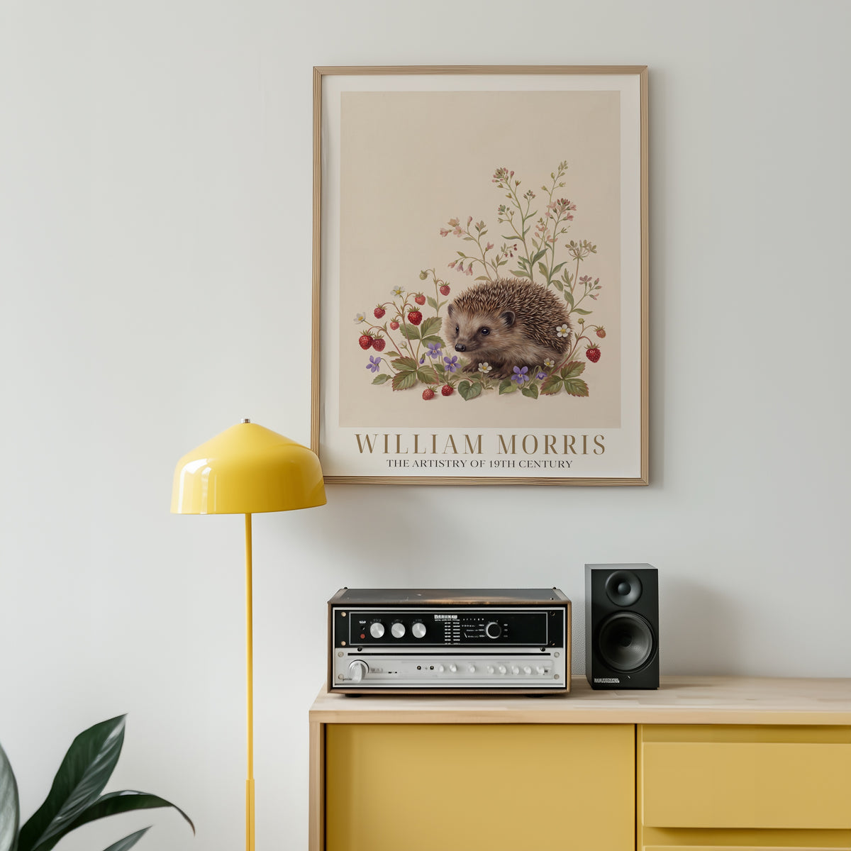 William Morris Hedgehog Among Wild Strawberries Poster – i rum 3
