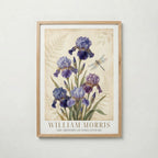William Morris Irises and Dragonfly Poster – ekram
