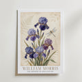 William Morris Irises and Dragonfly Poster – med passepartout