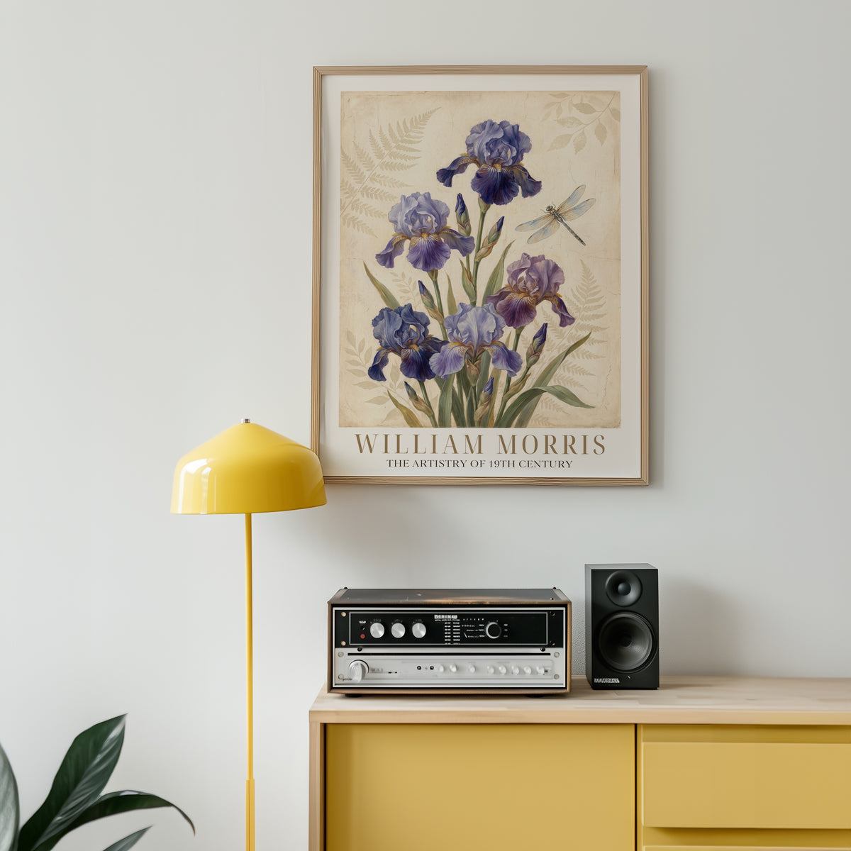William Morris Irises and Dragonfly Poster – i rum 3