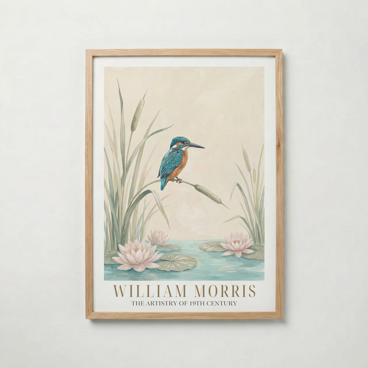 William Morris Kingfisher by the Lily Pond Poster – ekram