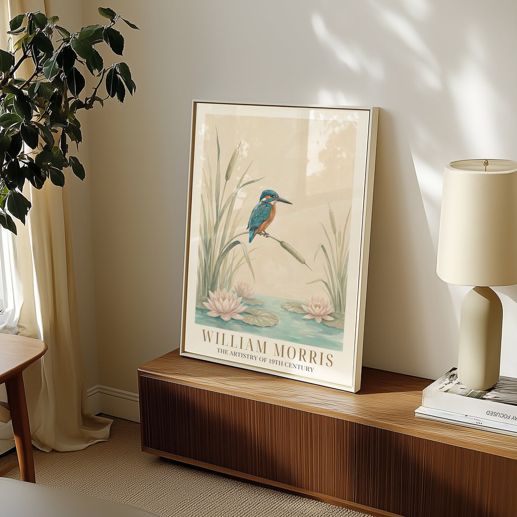 William Morris Kingfisher by the Lily Pond Poster – i rum 1