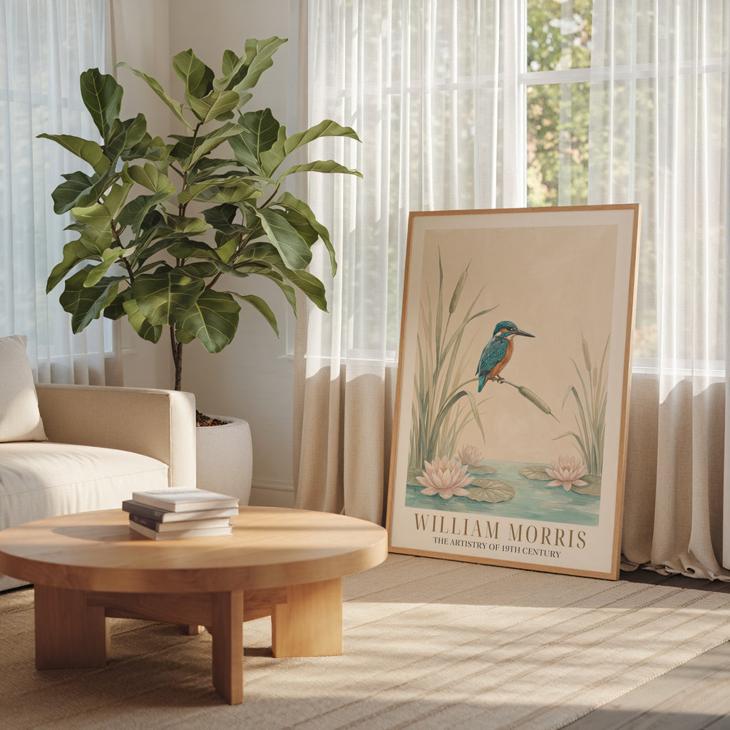 William Morris Kingfisher by the Lily Pond Poster – i rum 5