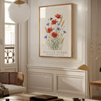 William Morris Meadow Poppies and Cornflowers Poster – i rum 1