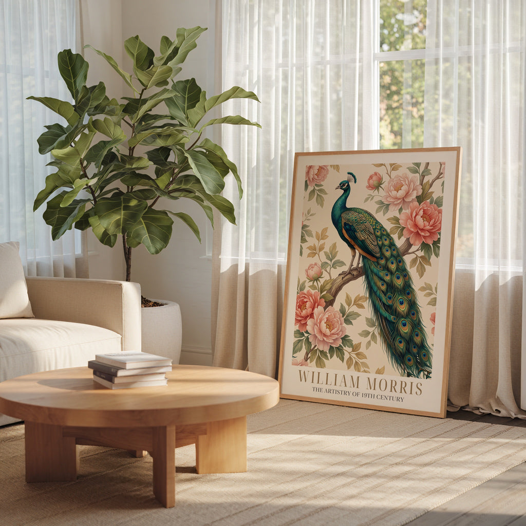 William Morris Peacock Among Peonies Poster – i rum 5