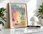 Affischmockup för Yayoi Kusama Color Dots – köp enkelt hos Bozetto i hög kvalitet