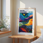 Yayoi Kusama Infinite Waves – stilfullt konsttryck från Bozetto, tryckt på matt finpapper
