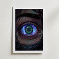 Cyber Iris Poster – med passepartout