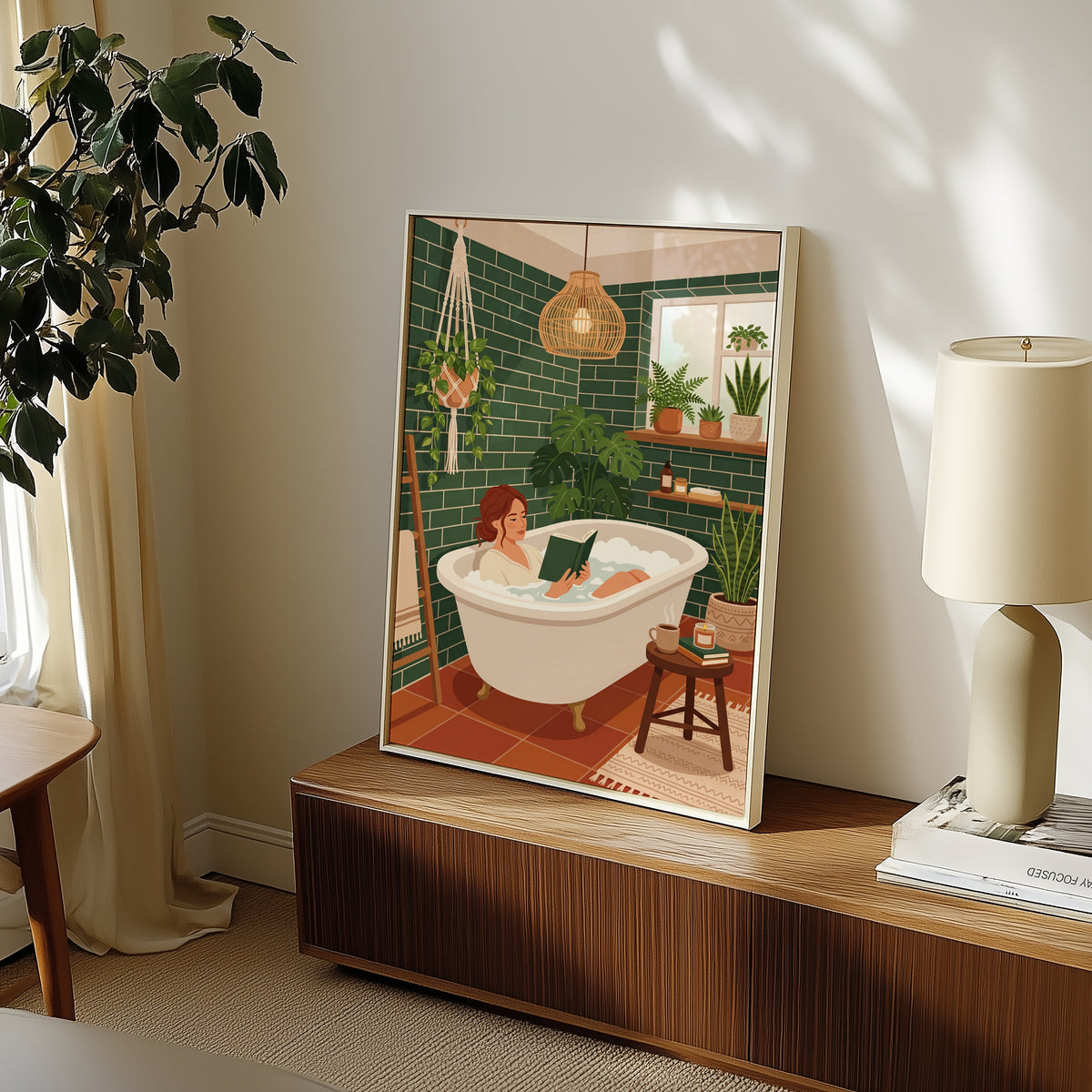Bath Ritual Poster på vägg i badrum, fri frakt över 499 kr