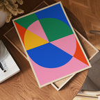Bauhaus Geometric Balance – affisch med stilfullt motiv från Bozetto i hög kvalitet