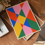 Bauhaus Diamond Grid poster visad rakt fram – Bozetto affisch i hög tryckkvalitet